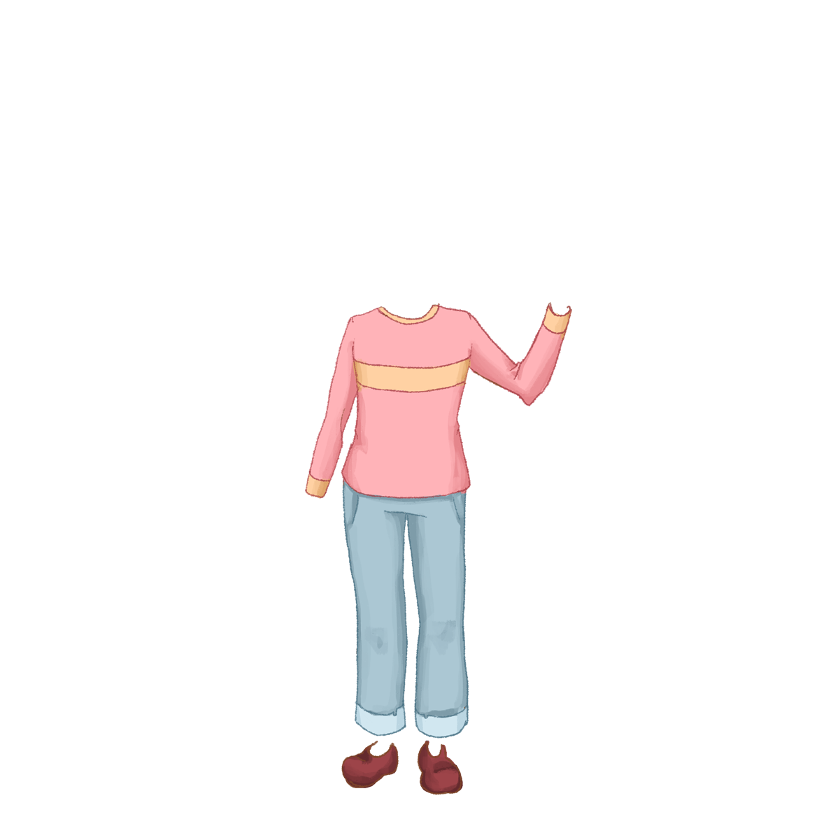 Langarmshirt Rosa